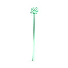 Plants Palms Mexican Fan Palm Line Art Svg Vector, Free Vectors File